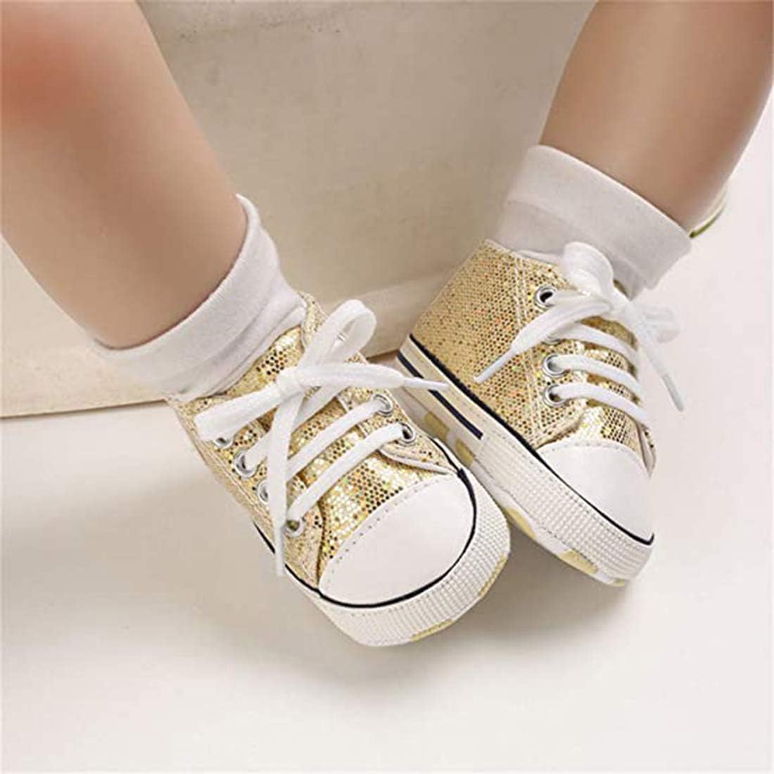 Baby Girls Boys Shoes Soft Anti-Slip Sole Newborn First Walkers Star High Top Canvas Denim Unisex Infant Sneaker Xpress