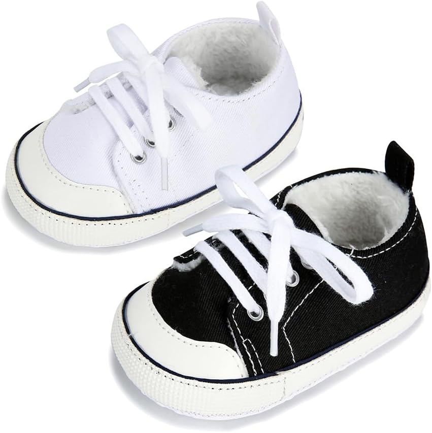 Baby Girls Boys Shoes Soft Anti-Slip Sole Newborn First Walkers Star High Top Canvas Denim Unisex Infant Sneaker Xpress