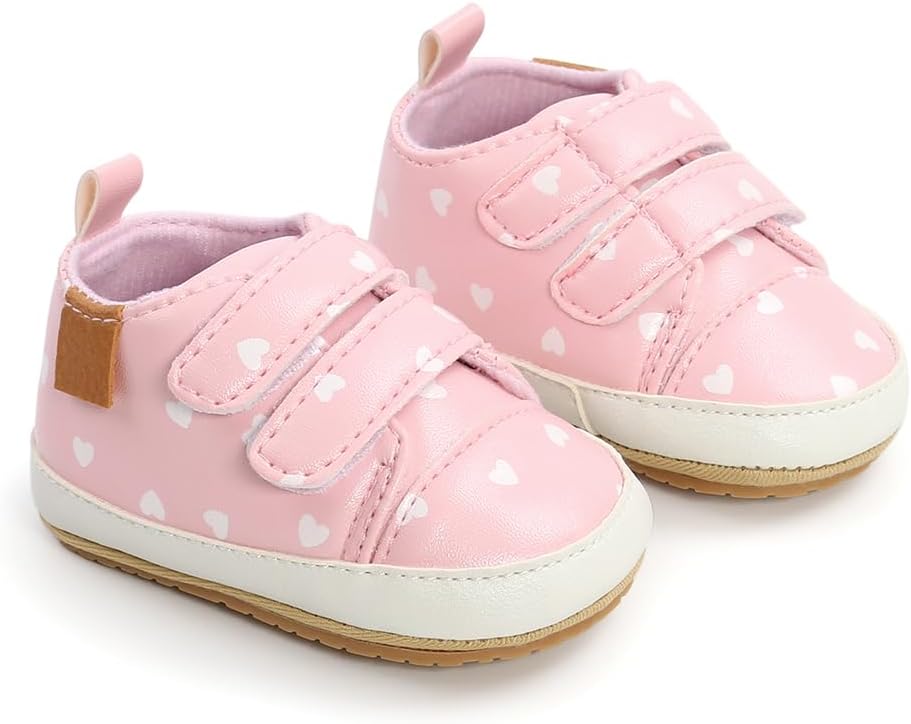 Baby Girls Boys Shoes Soft Anti-Slip Sole Newborn First Walkers Star High Top Canvas Denim Unisex Infant Sneaker Xpress