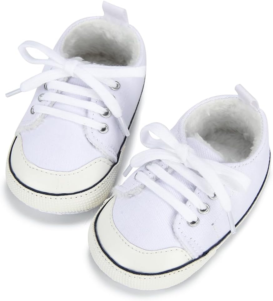 Baby Girls Boys Shoes Soft Anti-Slip Sole Newborn First Walkers Star High Top Canvas Denim Unisex Infant Sneaker Xpress