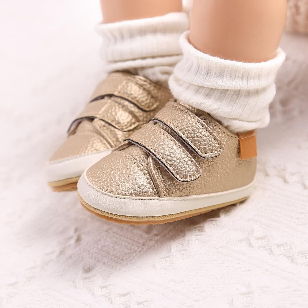 Baby Girls Boys Shoes Soft Anti-Slip Sole Newborn First Walkers Star High Top Canvas Denim Unisex Infant Sneaker Xpress