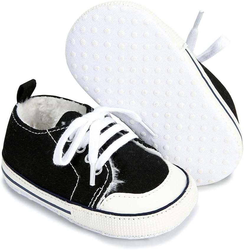 Baby Girls Boys Shoes Soft Anti-Slip Sole Newborn First Walkers Star High Top Canvas Denim Unisex Infant Sneaker Xpress