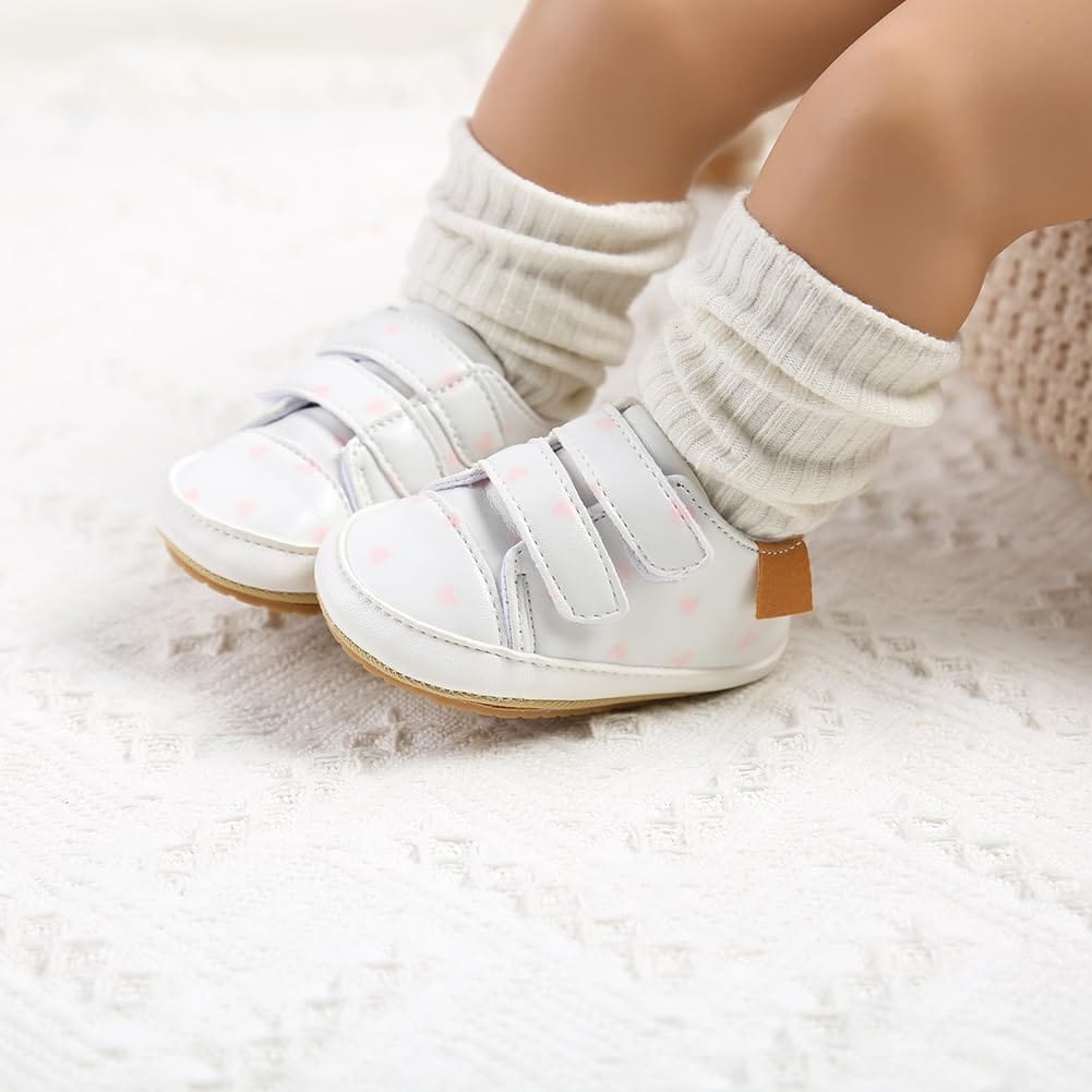 Baby Girls Boys Shoes Soft Anti-Slip Sole Newborn First Walkers Star High Top Canvas Denim Unisex Infant Sneaker Xpress