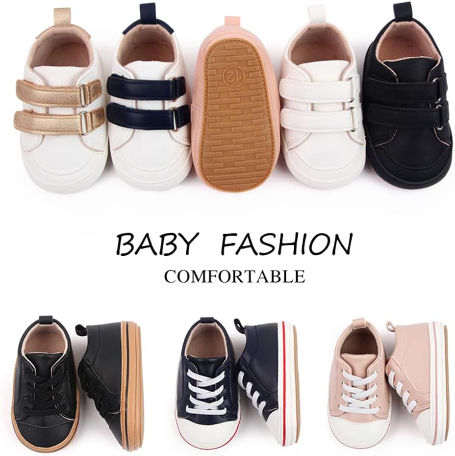 Baby Girls Boys Shoes Soft Anti-Slip Sole Newborn First Walkers Star High Top Canvas Denim Unisex Infant Sneaker Xpress