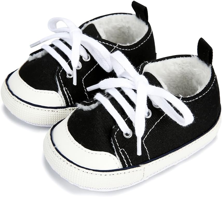 Baby Girls Boys Shoes Soft Anti-Slip Sole Newborn First Walkers Star High Top Canvas Denim Unisex Infant Sneaker Xpress