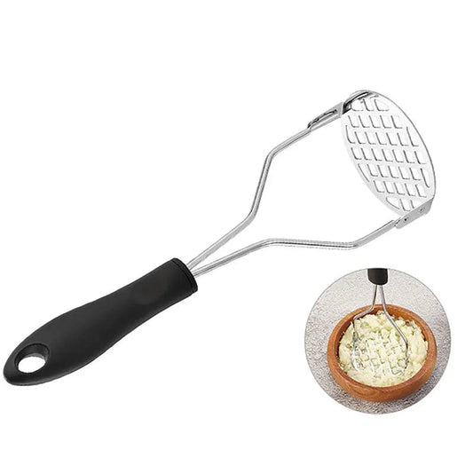 1PC Manual Potato Masher Stainless Steel Press Puree Rice Masher Kitchen Gadget For Making Smooth Mashed Potatoes Fruit Crusher Xpress