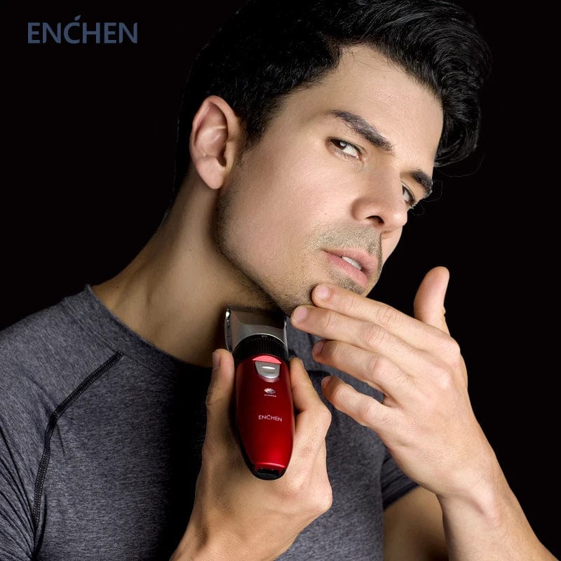 ENCHEN Professional Hair Trimmer Rechargeable Electric Clipper Men Cordless Haircut Adjustable Ceramic Blade Sharp