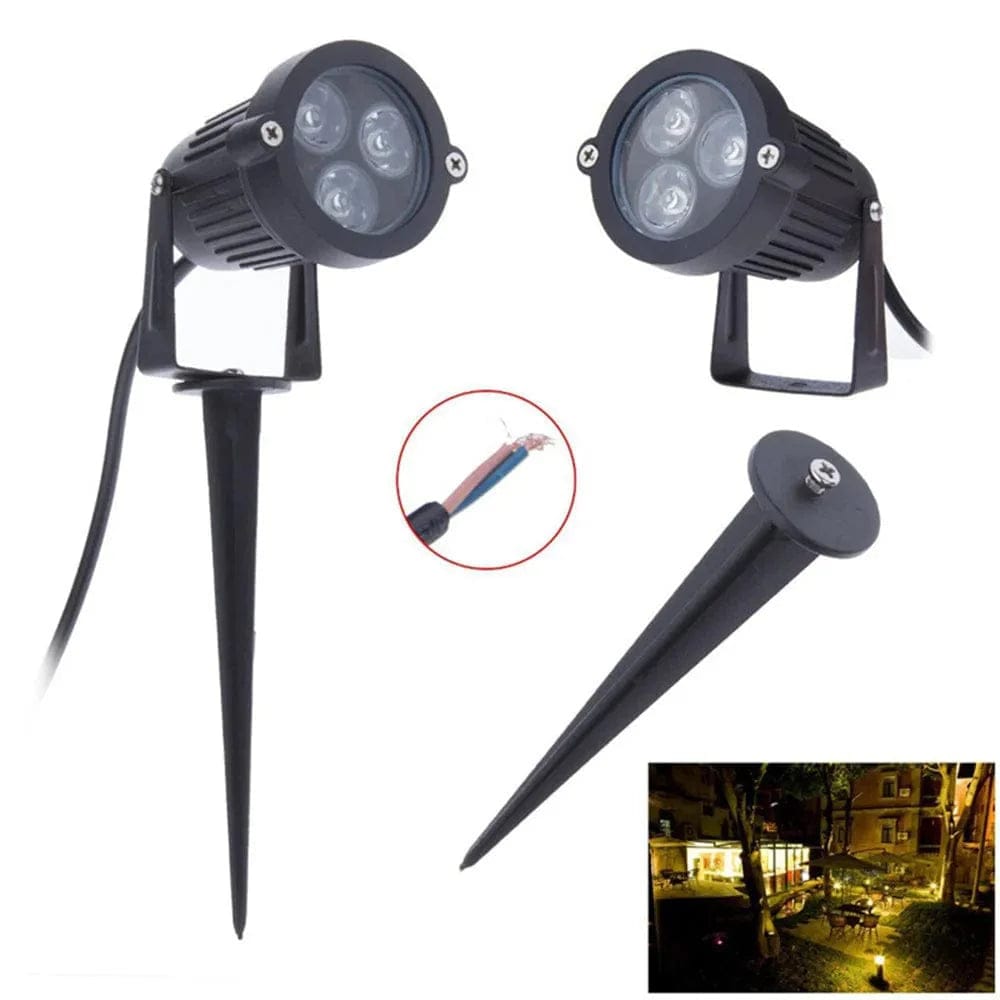 Garden Lights Outdoor LED Lawn Lamp 220V 110V 12V 9W Landscape Spike Bulb Waterprof IP65 Pathway Garden Yard Spotlight Xpress