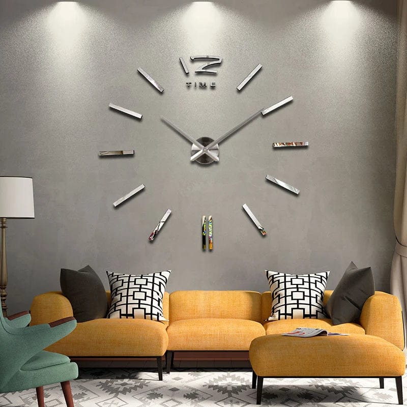 diy wall clock living room new acrylic quartz watch 3d clocks reloj de pared home decoration hot Metal wall Sticker Xpress