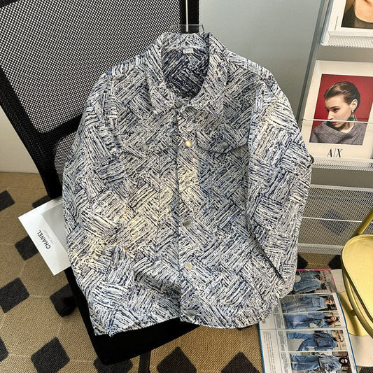 Veste de manteau à manches longues cool avec broderie de lettres de l'industrie lourde