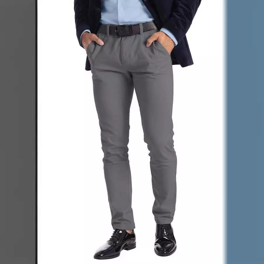 Pantalón recto microelástico para hombre Business