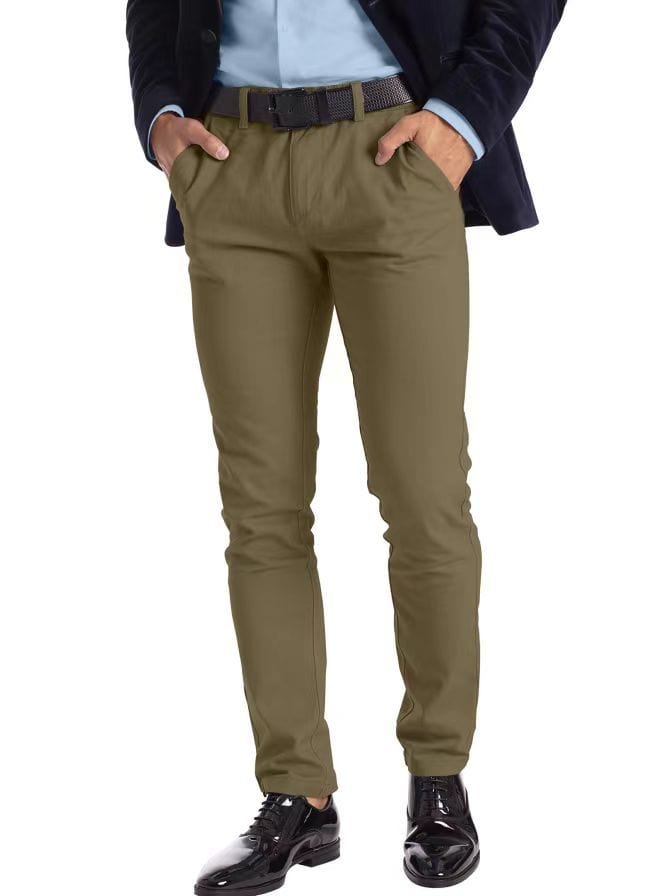 Pantalón recto microelástico para hombre Business