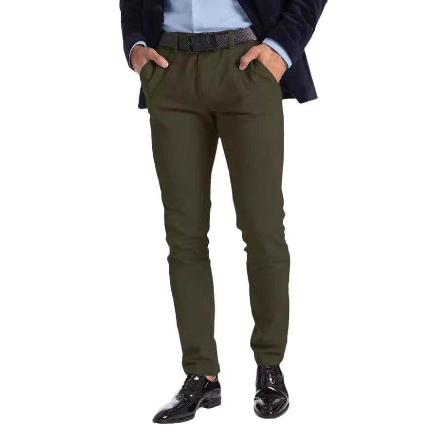 Pantalón recto microelástico para hombre Business