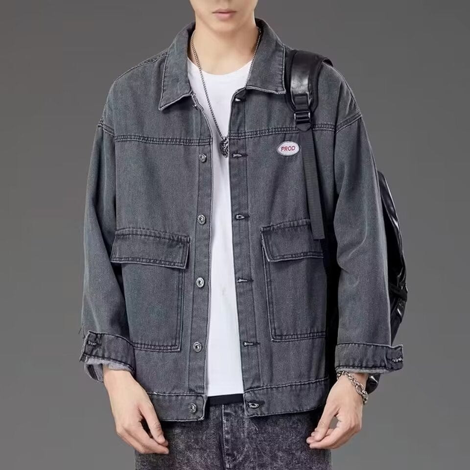 High-end Korean Denim Jacket Men's Spring And Autumn