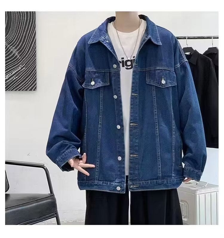 Ins automne veste de vêtements en jean coupe ample