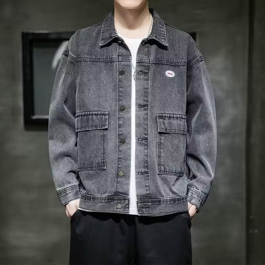 High-end Korean Denim Jacket Men's Spring And Autumn