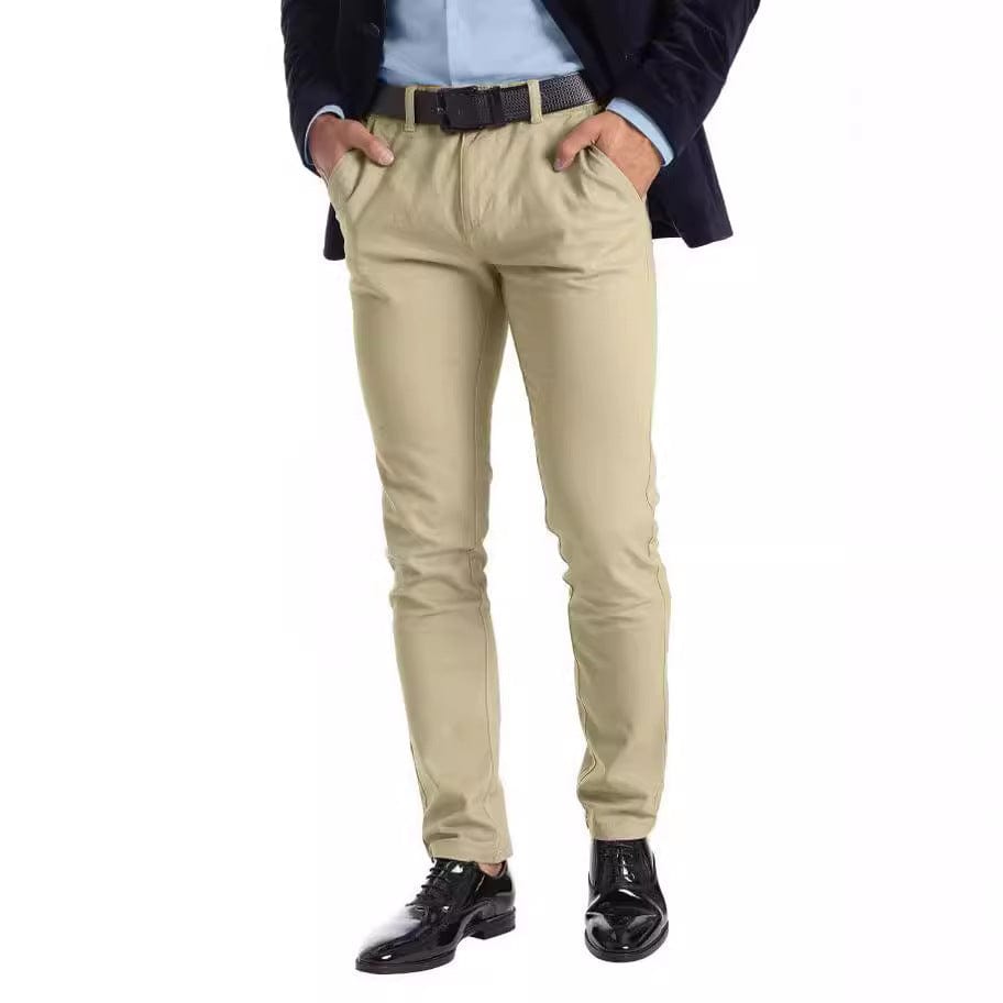 Pantalón recto microelástico para hombre Business