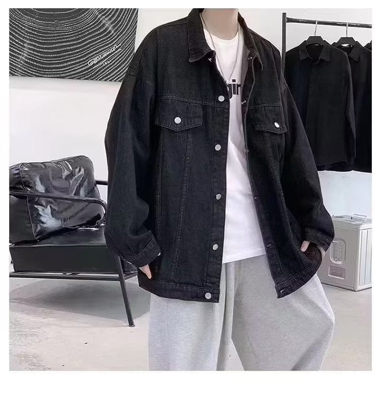 Ins automne veste de vêtements en jean coupe ample