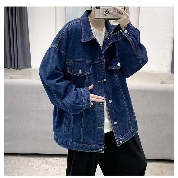 Ins automne veste de vêtements en jean coupe ample