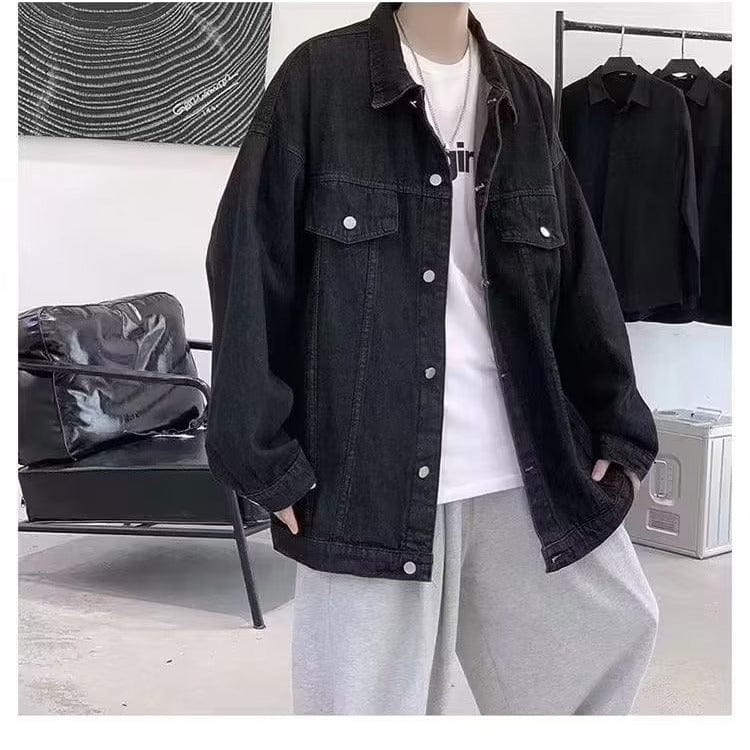 Ins automne veste de vêtements en jean coupe ample