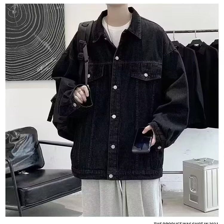 Ins automne veste de vêtements en jean coupe ample