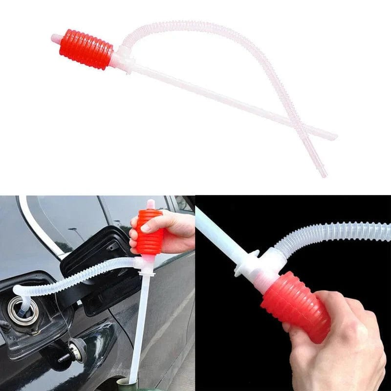 Creative Universal Car Manual Hand Siphon Pump Hose Gas Oil Liquid Syphon Transfer Pump Portable Gadget Car Accessories Xpress