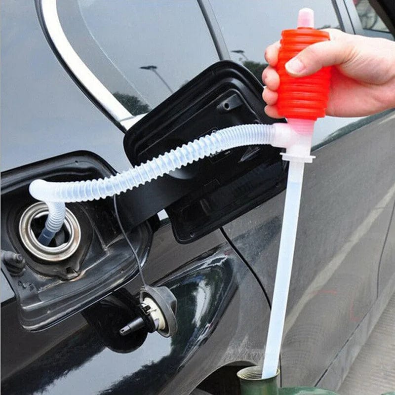 Creative Universal Car Manual Hand Siphon Pump Hose Gas Oil Liquid Syphon Transfer Pump Portable Gadget Car Accessories Xpress