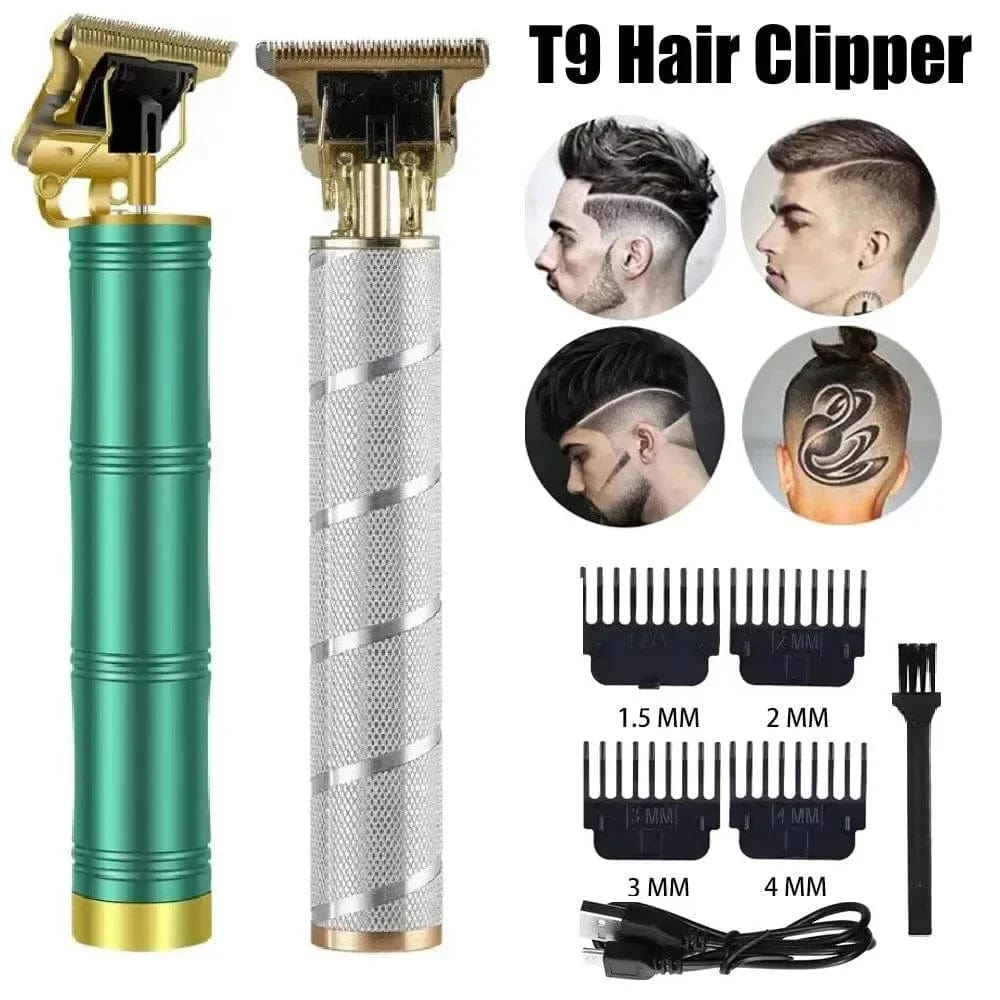 Gran oferta Máquina para cortar cabello para hombres, cortadora de barba eléctrica, cortadora de pelo T9, Afeitadora eléctrica recargable, Barba y peluquero