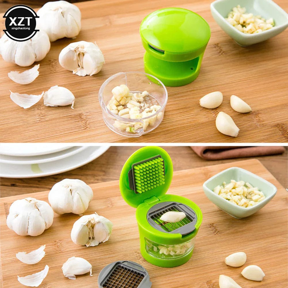 1pcs Kitchen Vegetable Tools Mini Garlic Press Presser Onion Chopper Garlic Mincer Slicer Dicer Grater Kitchen supplies Gadgets Xpress