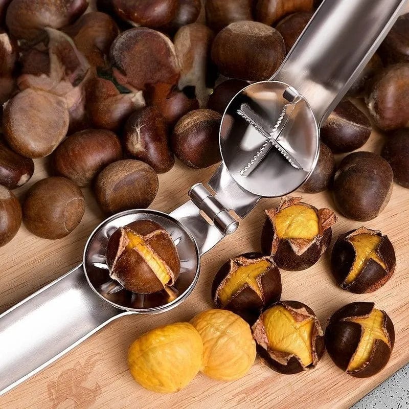 Chestnut Clip Nutcracker Opener Nuts Peeler Shelling Walnut Cracker Sheller Stainless Steel Accessories for Pliers Gadgets Tool Xpress