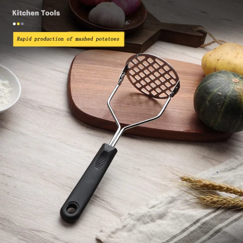 Cross-Border 304 Potato Press Stainless Steel Potato Press Manual Masher Kitchen Gadget Potato Garlic Press Xpress