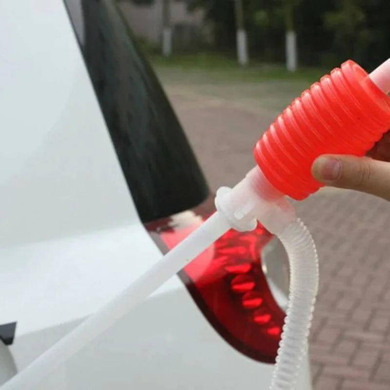 Creative Universal Car Manual Hand Siphon Pump Hose Gas Oil Liquid Syphon Transfer Pump Portable Gadget Car Accessories Xpress