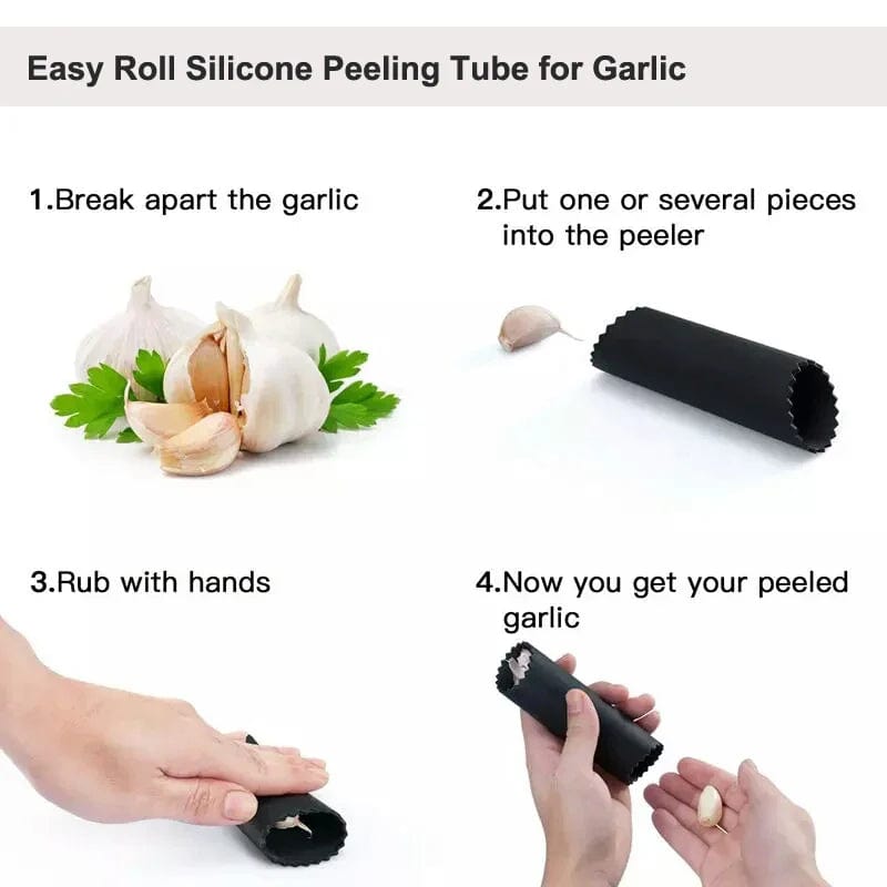 1Pc Silicone Garlic Peeler Garlic Roller Stripper Silicone Garlic Peeling Tube Skin Remover Garlic Tools Home Kitchen Gadgets Xpress