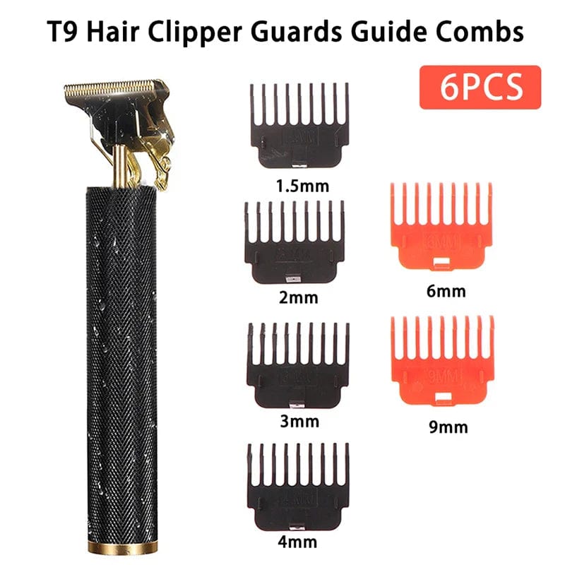 Juego de protectores para cortadora de pelo T9, peines guía, guías de corte, accesorios de herramientas de estilismo, Compatible con 1,5mm, 2mm, 3mm, 4mm, 6mm y 9mm, 1 Juego