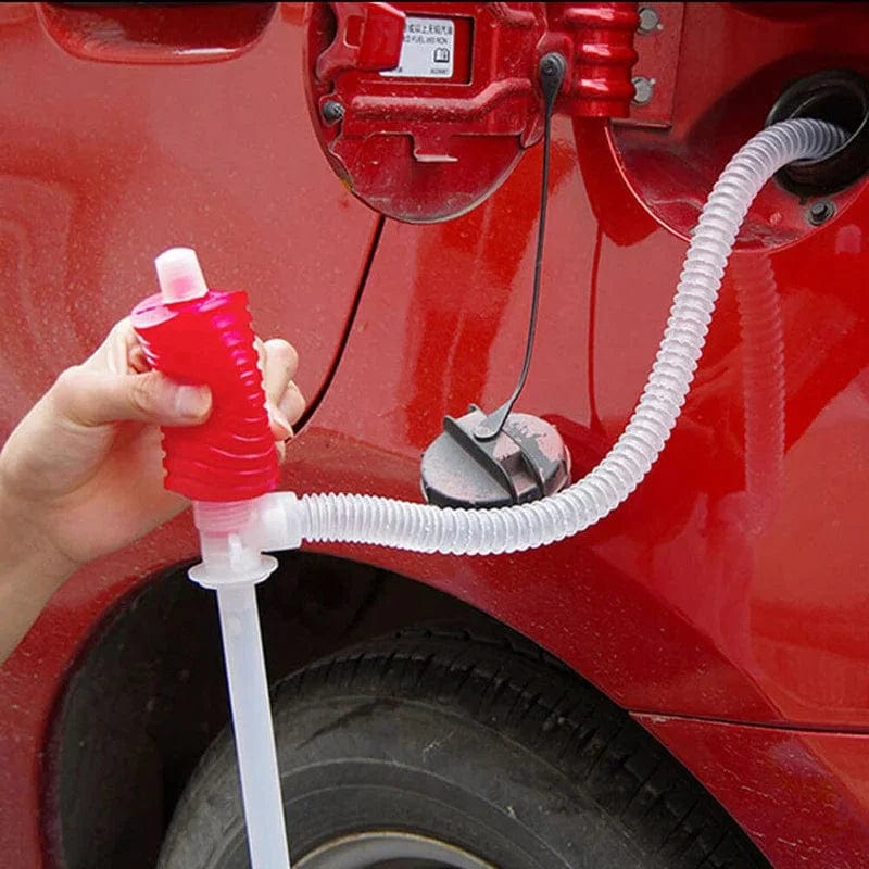 Creative Universal Car Manual Hand Siphon Pump Hose Gas Oil Liquid Syphon Transfer Pump Portable Gadget Car Accessories Xpress