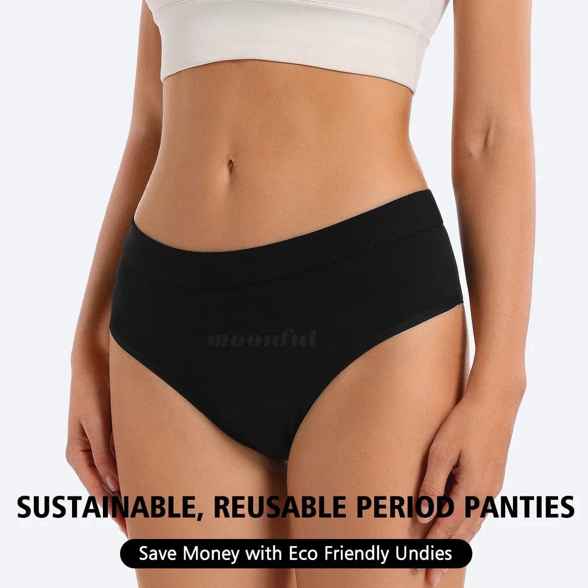 Bragas menstruales de Bikini para mujer, ropa interior de algodón para menstruación, almohadilla absorbente de flujo muy abundante, bragas a prueba de fugas