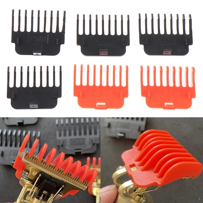 Juego de protectores para cortadora de pelo T9, peines guía, guías de corte, accesorios de herramientas de estilismo, Compatible con 1,5mm, 2mm, 3mm, 4mm, 6mm y 9mm, 1 Juego