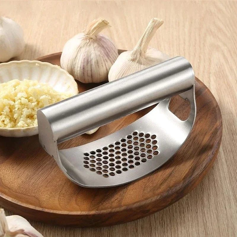 1pc Stainless Steel Manual Garlic Press Vegetable and Fruit Cutter Tools Kitchen Accessories Gadget Garlic Grinding Slicer Xpress