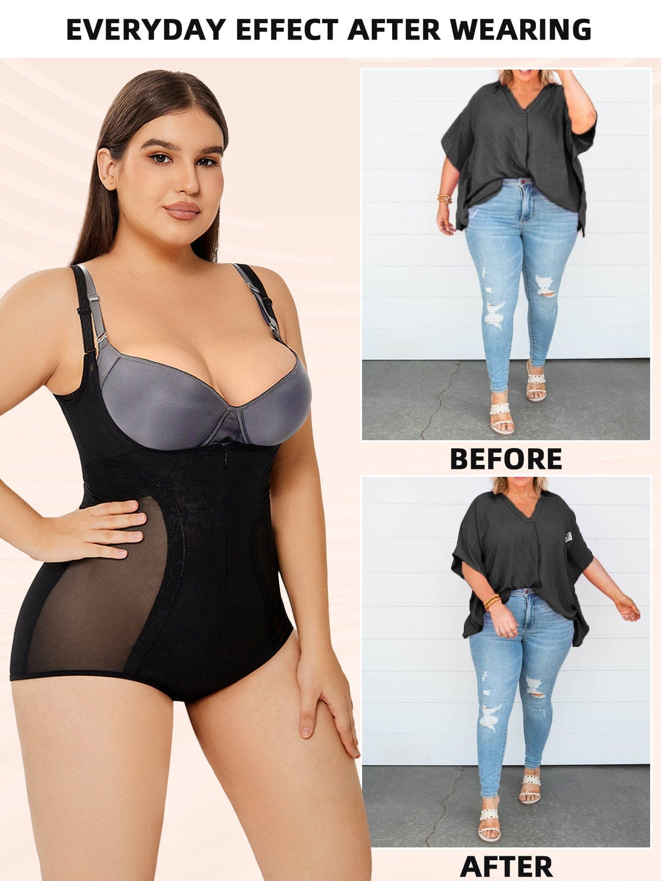 Shapewear Bodysuit Tummy Control Slim Body Shaper