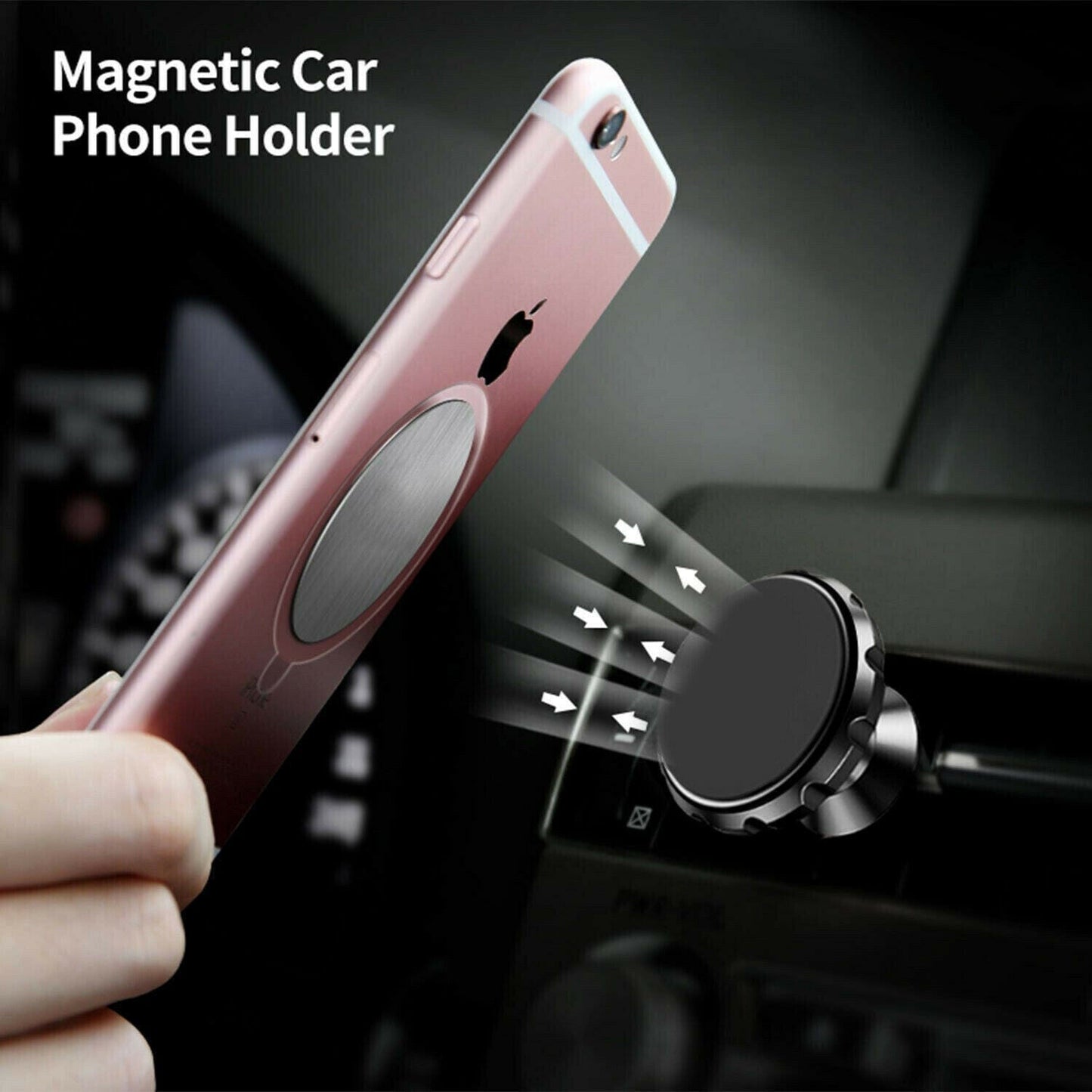 2x 360 Magnetic Car Mount Holder Air Vent Stand Universal For Mobile Cell Phone.