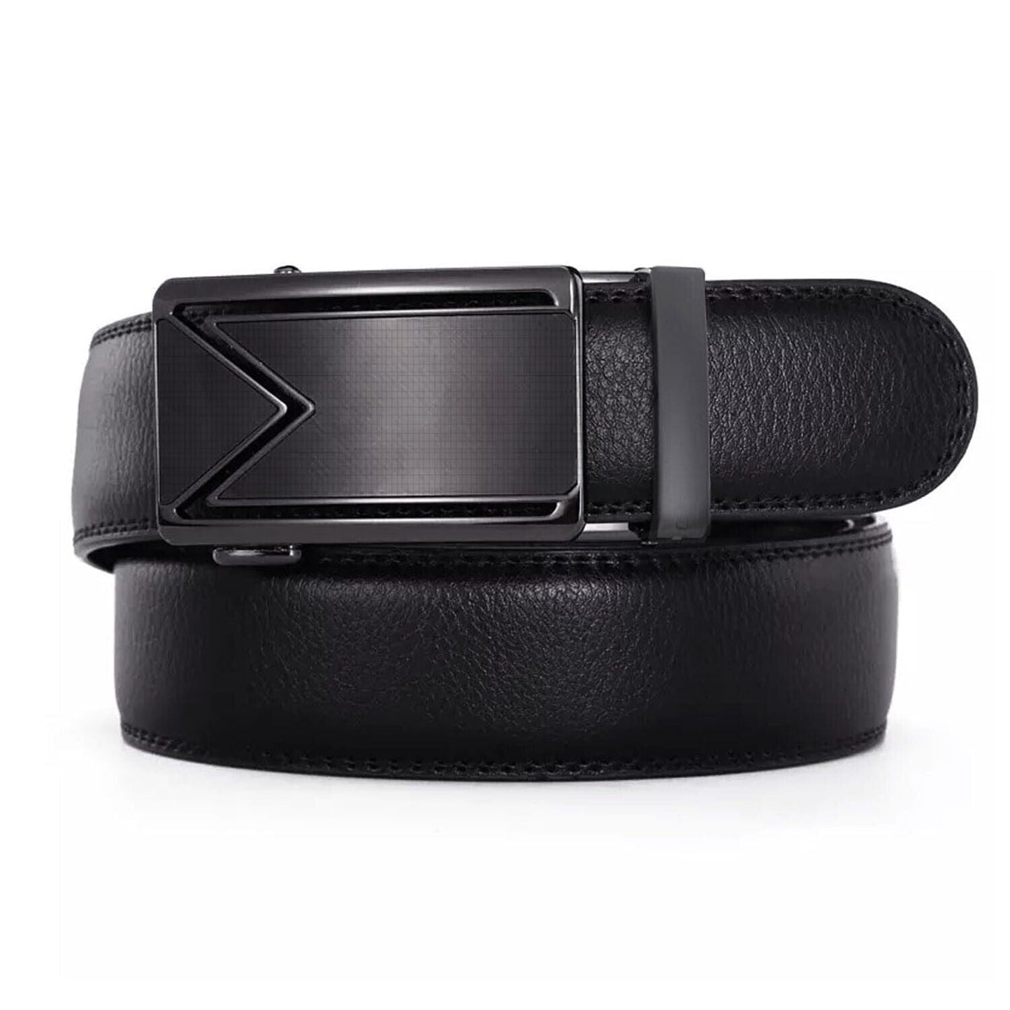 Men's Ratchet Belt Leather Mens Belt With Slide Buckle Ratchet Belts For Men USA