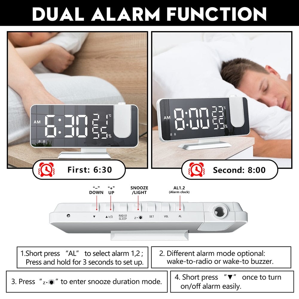 LED Digital Projection Clock Xpress