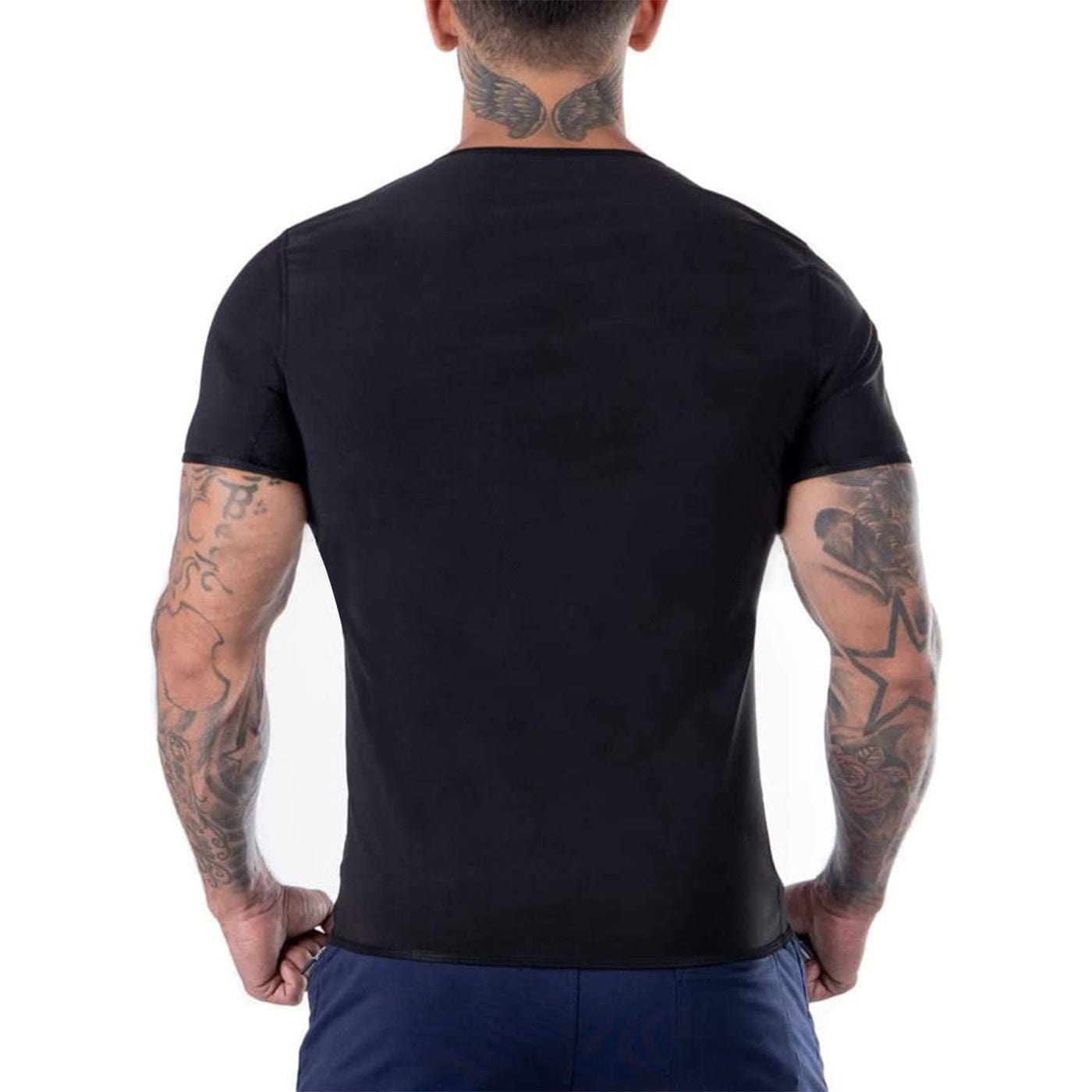 Camiseta sin mangas deportiva de manga corta para hombre