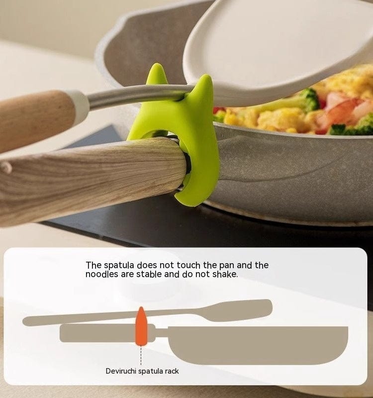 Porte-spatule multifonctionnel en Silicone, porte-cuillère Anti-débordement, Pot de cuisson, Clip Anti-brûlure, Gadgets de cuisine