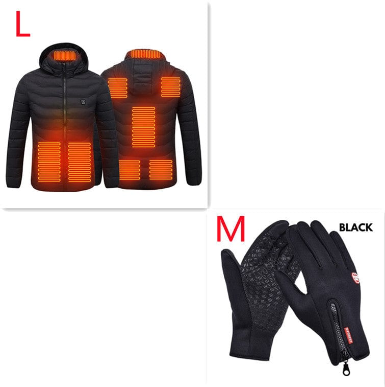 Nouveau Veste chauffante manteau USB veste électrique manteau en coton chauffage vetement thermique gilet chauffant vetement homme hiver