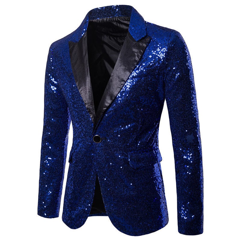 European And American Performance Dress Gold Sequined Suit