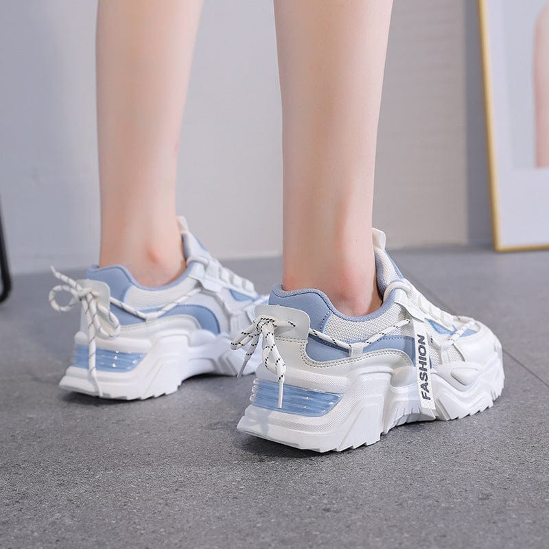 Women's Fashionable Breathable Mesh All-Match Platform Sports Shoes