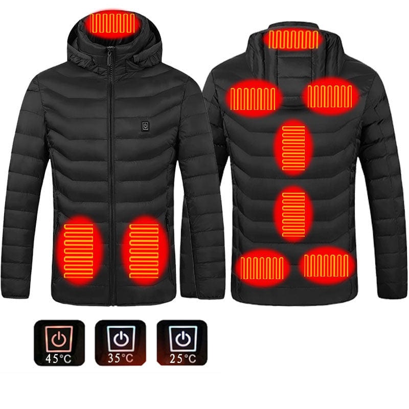 Nouveau Veste chauffante manteau USB veste électrique manteau en coton chauffage vetement thermique gilet chauffant vetement homme hiver