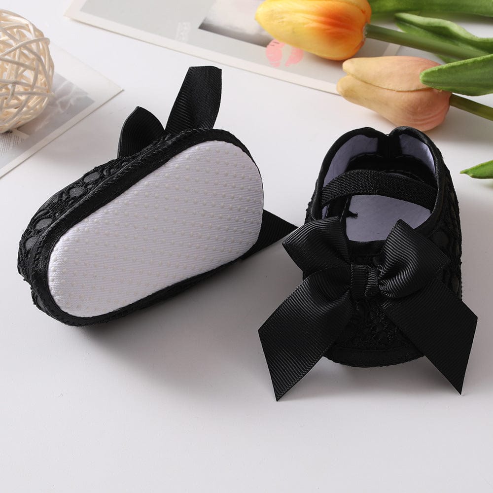 Baby Shoes Hair Band Set European And American Cute Bow Princess Shoes