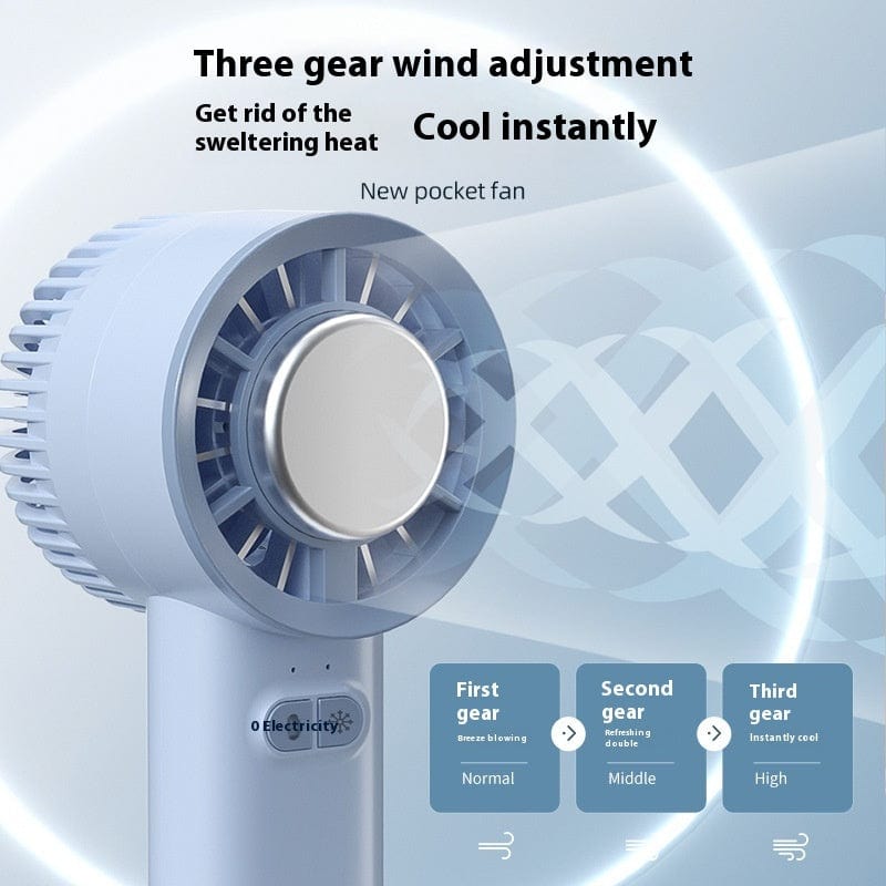 2024 Summer Gadget Handheld Turbo Jet Fan Mini portátil Ice Cold Fan Generación Motor sin escobillas Viento Ventiladores de conductos de alta velocidad Soplador violento